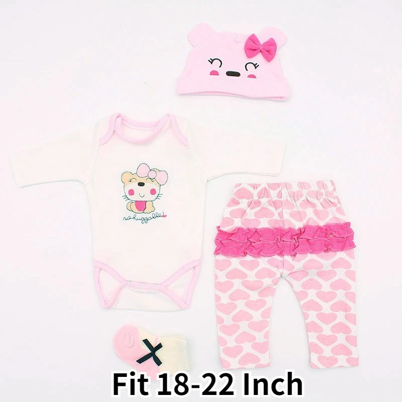 18–22″ Reborn Doll Clothes Set – Cute Dress & Accessories