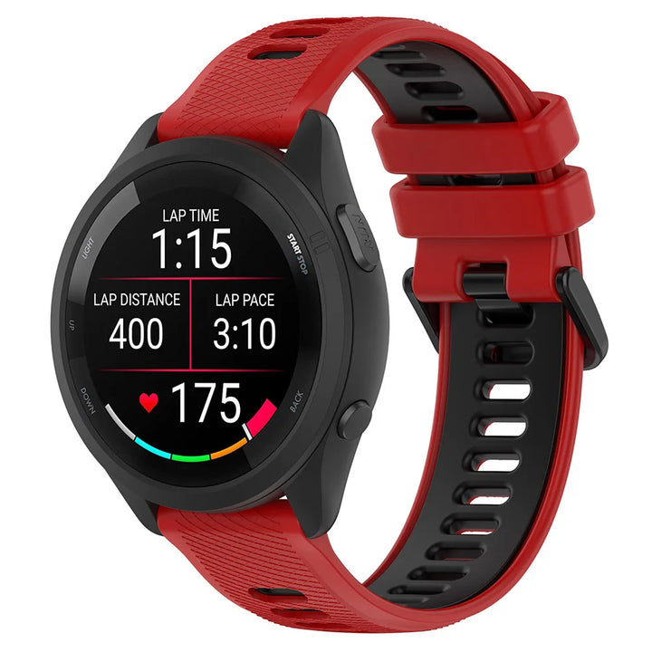 Silicone Strap for Garmin Forerunner 165/245/255/265 & Huawei Watch GT4/GT5 – 18/20/22mm