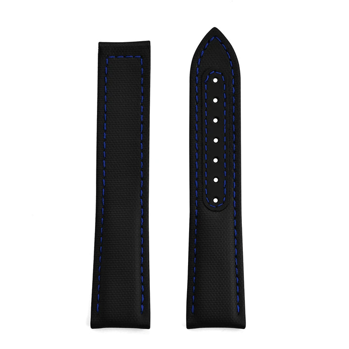 NATOBELT FKM Rubber Leather Sailcloth Watch Strap Quick Release Watchband 20mm 22mm For Omega/Rolex/MoonSwatch/Seiko