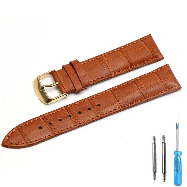 Watch Band Genuine Leather straps Watchbands 12mm 18mm 20mm 22mm watch accessories superior quality watch strap