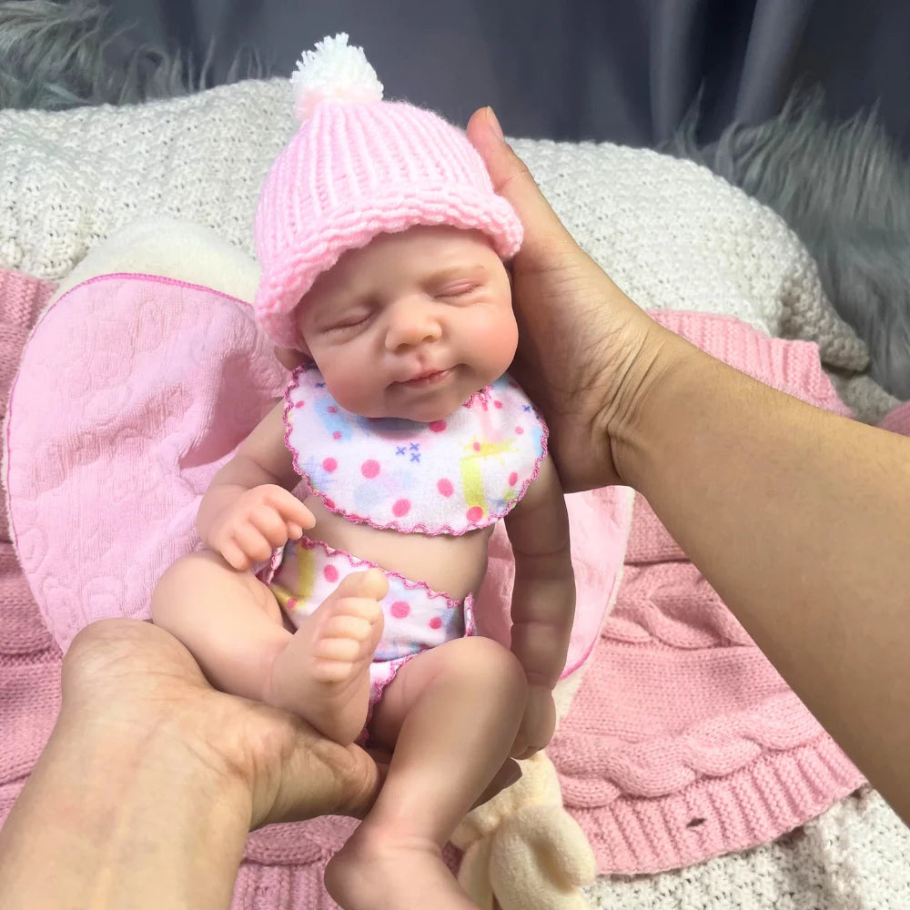 13″ Pascale Full Silicone Reborn Baby Doll – Washable Soft Body