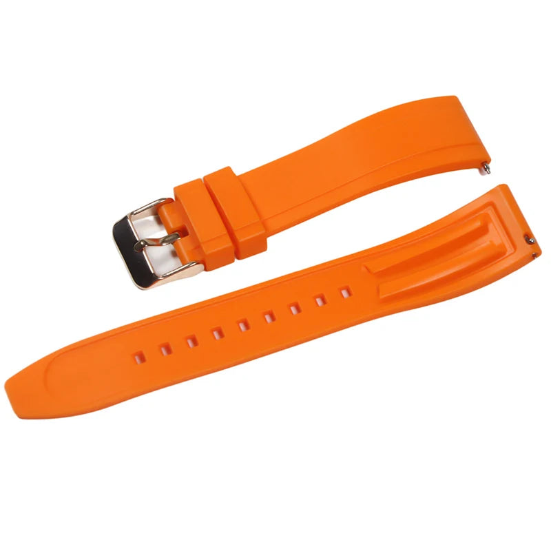 Premium Vulcanized Rubber Watch Strap – 20–24mm Quick Release