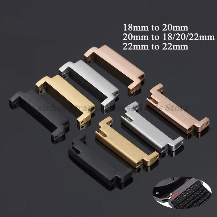 2pcs Quick Release Watch Strap Adapters 18–22mm