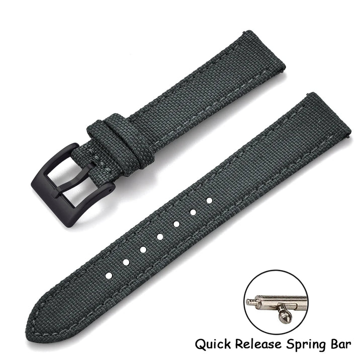 Sailcloth Nylon Watch Strap – 18-22mm Quick Release