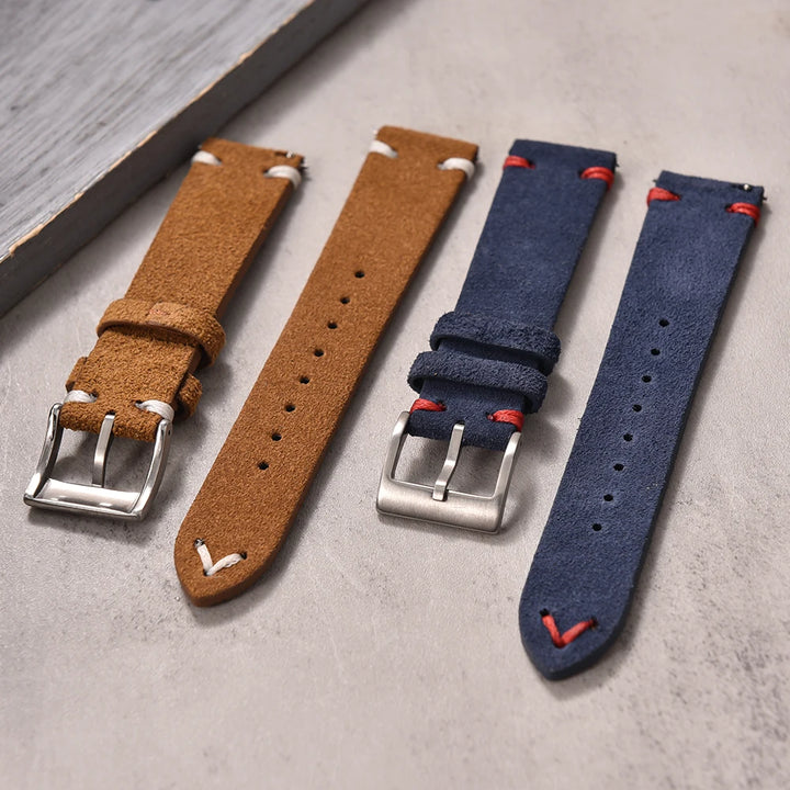 Suede Leather Watch Strap – 20-22mm Quick Release
