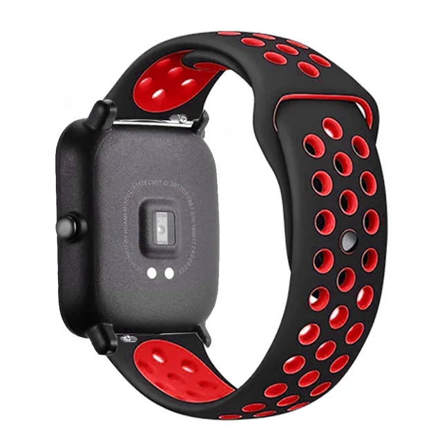 20mm/22mm Silicone band For Amazfit GTS 4/3/2/2e/2 4 Mini GTR 4/2/3 Pro/47mm/stratos 3 Watch Bracelet correa Amazfit bip 6 strap