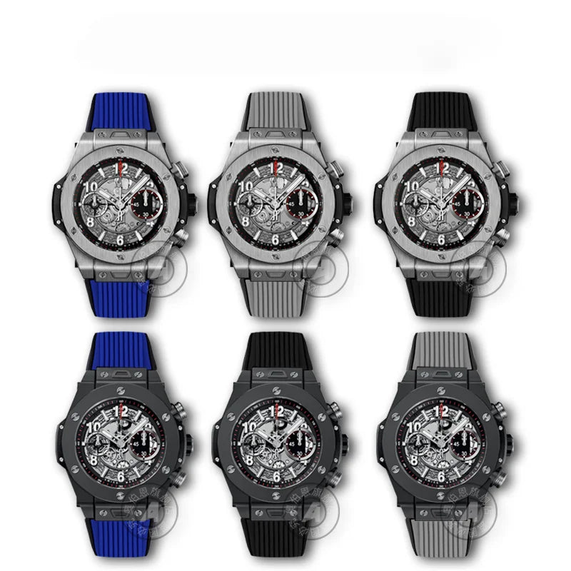 Soft Silicone Watch Band 27×17mm for Hublot Big Bang (Waterproof, Steel
