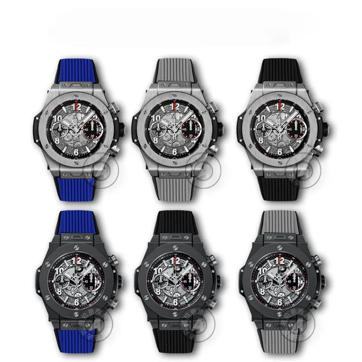 Soft Silicone Watch Band 27×17mm for Hublot Big Bang (Waterproof, Steel