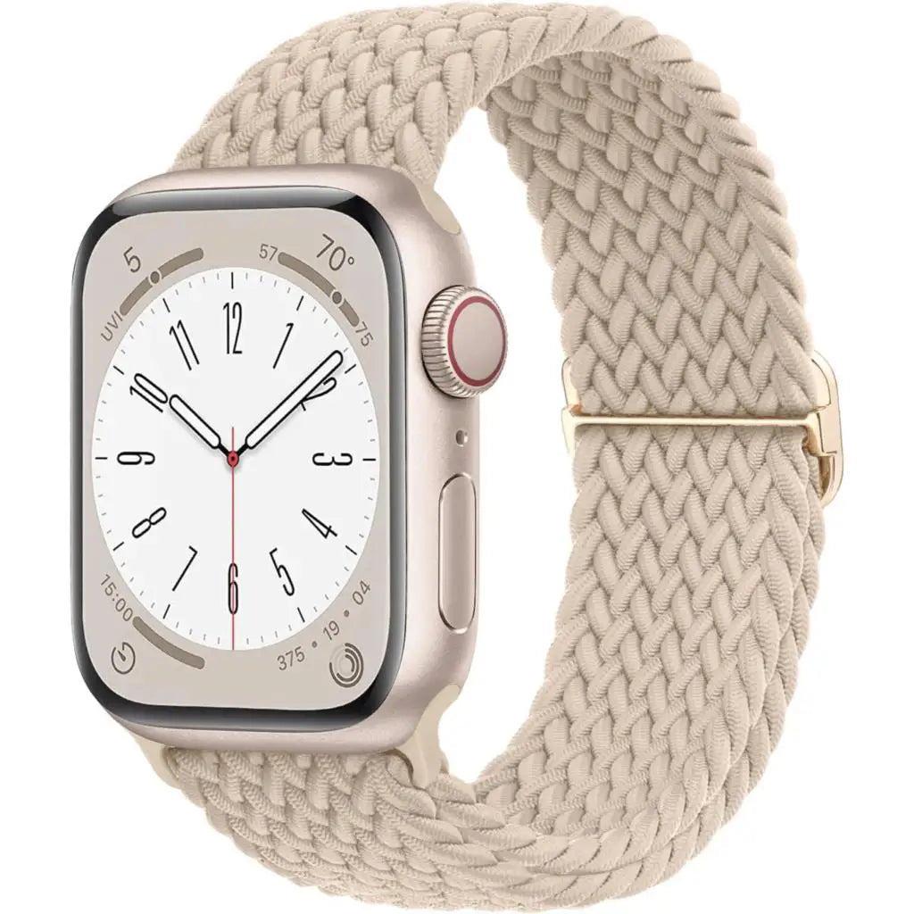 Strap for Apple Watch band 44mm 45mm 49mm 42mm 40 41 46mm Elastic Braided Solo bracelet correa Series 9 10 11 8 7 6 5 SE Ultra 3