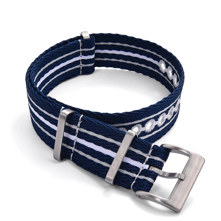 NATOBEL Embroidery Recycled Nylon Sailcloth Strap 20mm 22mm Luminous Recycled Nylon Watchband For Scuba Fifty Series Watches