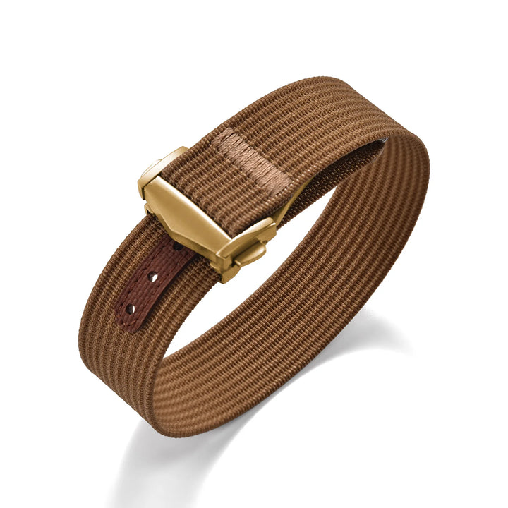 Ribbed Nylon & FKM Rubber Watch Strap – 18–22mm Folding Buckle for Omega, Tudor & Seiko
