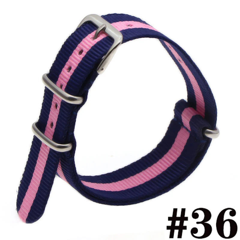 Waterproof Nylon Watch Strap (16-22mm)