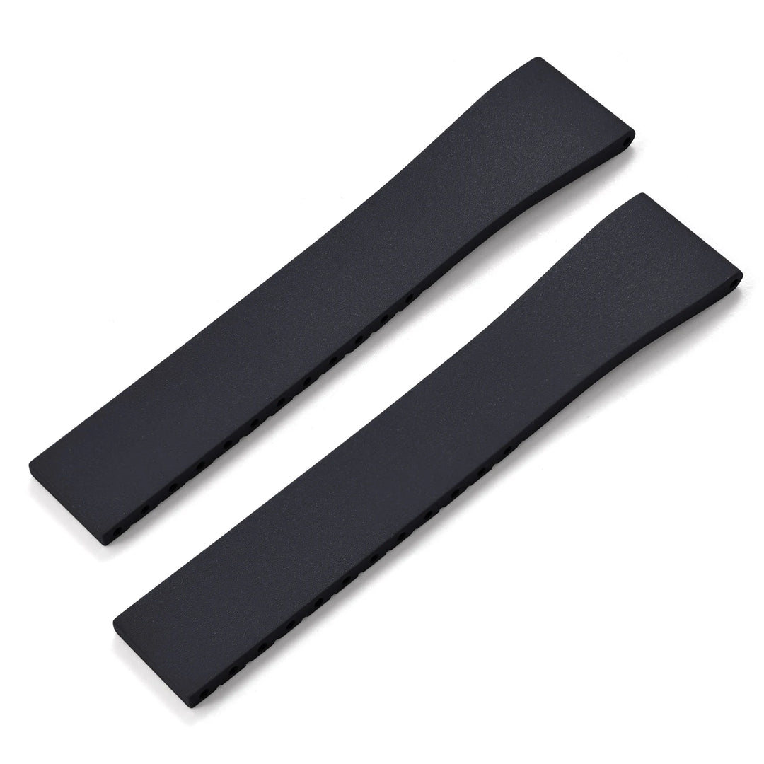 NATOBELT CTS FKM Rubber Watch Band Strap 16mm 18mm 19mm 20mm 21mm 22mm Quick Release Butterfly Cut-to-Size Sweatproof Waterproof