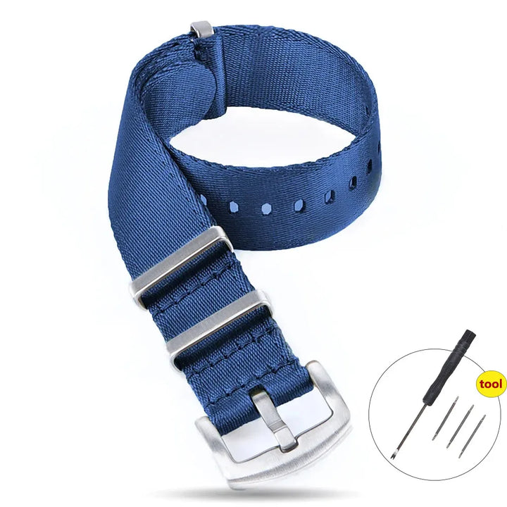 High Density Nylon Watch Band 20–22mm