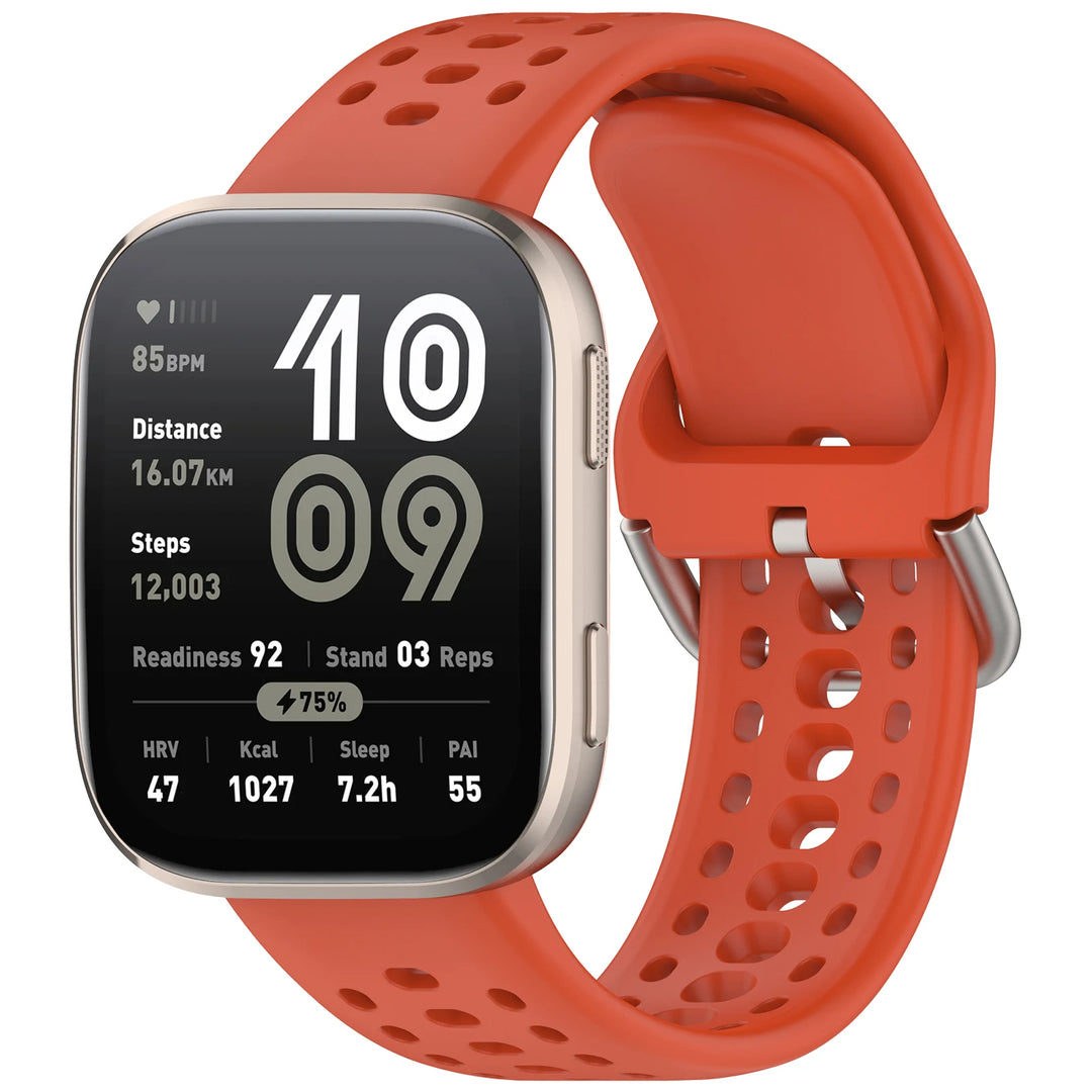 Silicone Strap with Protective Case for Amazfit Bip 6