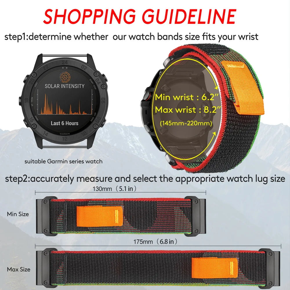 Garmin Quickfit Nylon Watch Band (20-26mm)