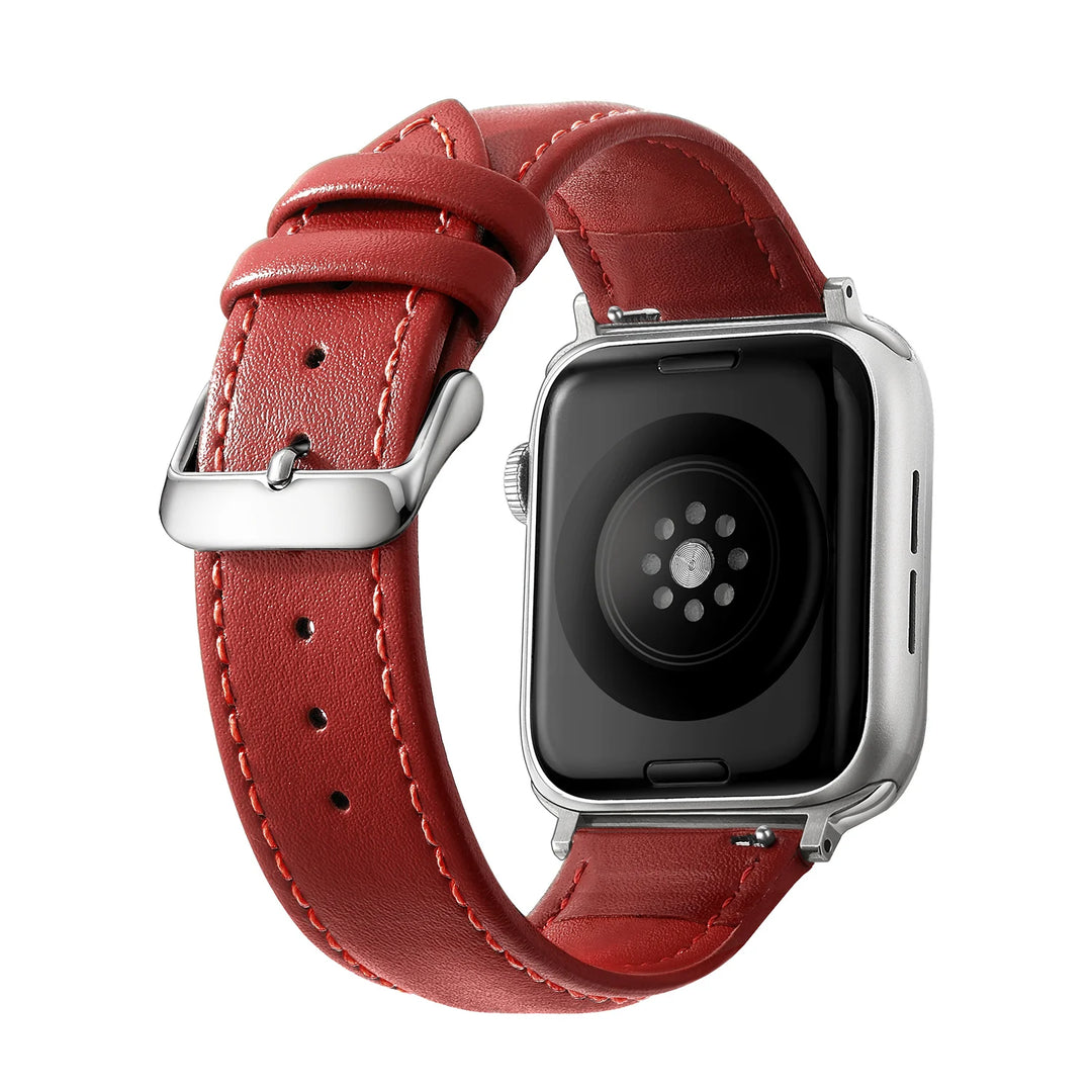 Genuine Leather Apple Watch Band 40–49mm for iWatch Series 3–8 & Ultra