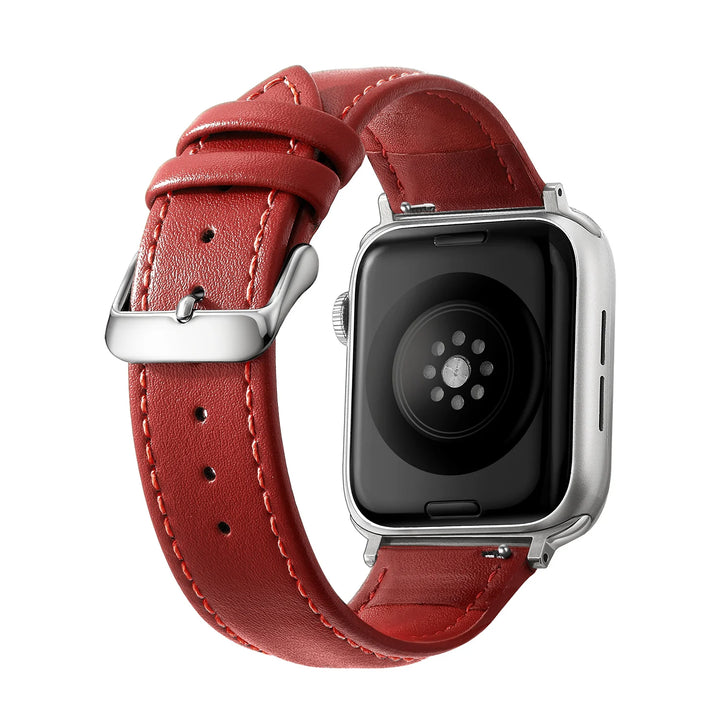 Genuine Leather Apple Watch Band 40–49mm for iWatch Series 3–8 & Ultra