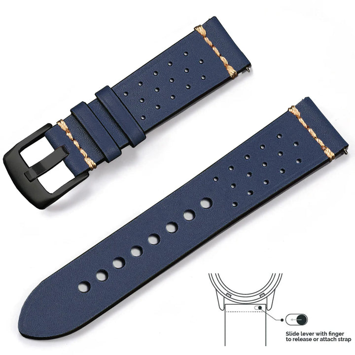 Vintage Genuine Leather Watch Strap 20/22mm