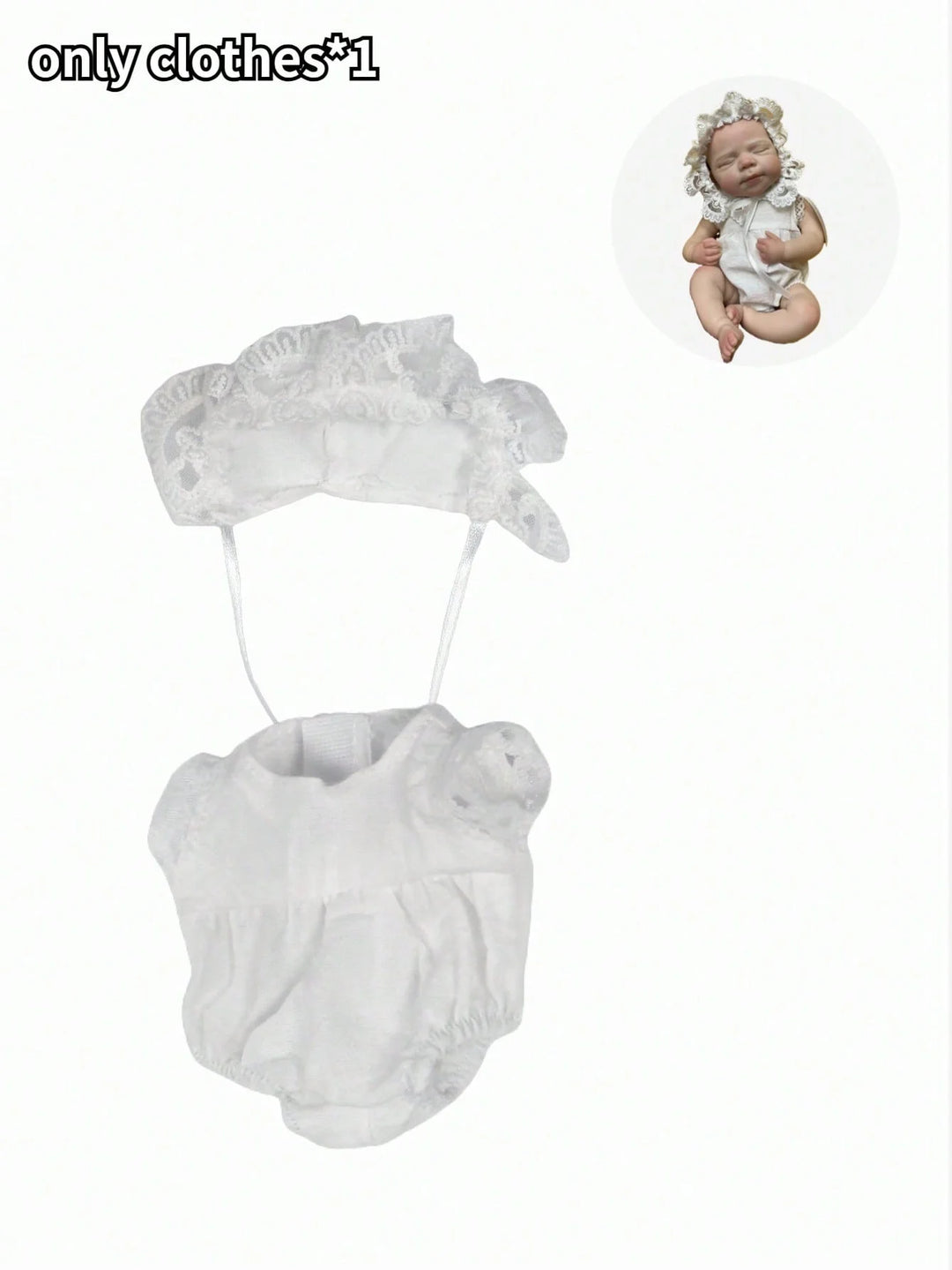 13″ Reborn Doll Clothes – Cute Silicone Doll Outfits Set