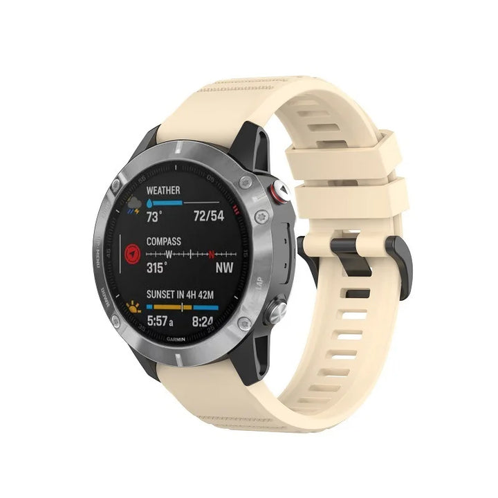 Silicone QuickFit Watch Strap – 20-26mm for Garmin Fenix & Epix