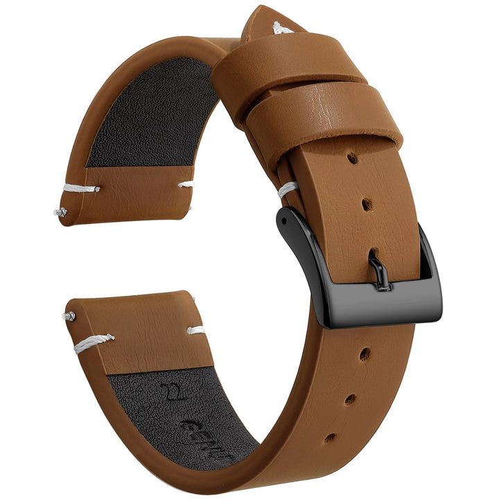 New Sport Vintage Leather Watch Band 18–22mm with Stainless Steel Buckle