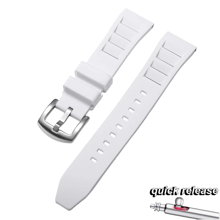 Soft Silicone Watchband 20mm 22mm Sport Waterproof Smartwatch Bracelet for Richard Mille Diving Rubber Watch Strap Accessories