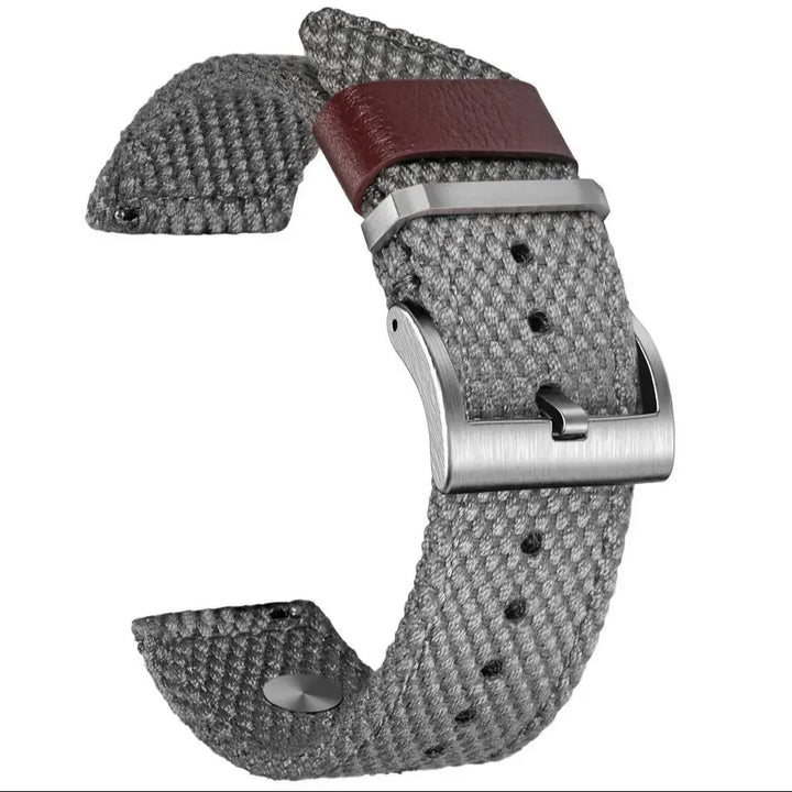 HEMSUT Nylon Quick-Release Watch Strap – 20/22mm Canvas for Men & Women