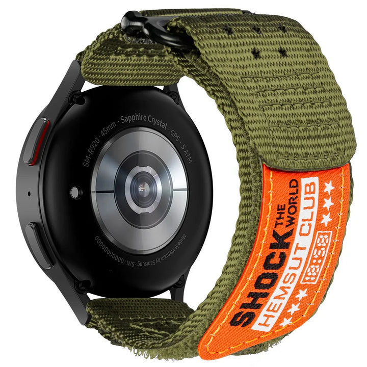 HEMSUT Nylon Military Smart Watch Strap – Quick Release 20/22/24mm for Men