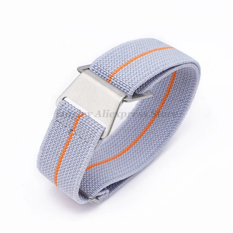 18mm 20mm 22mm Parachute Elastic Nylon Watch Strap for Omega Men Outdoors Sport Army Military Wrist Strap Bracelet Accessories