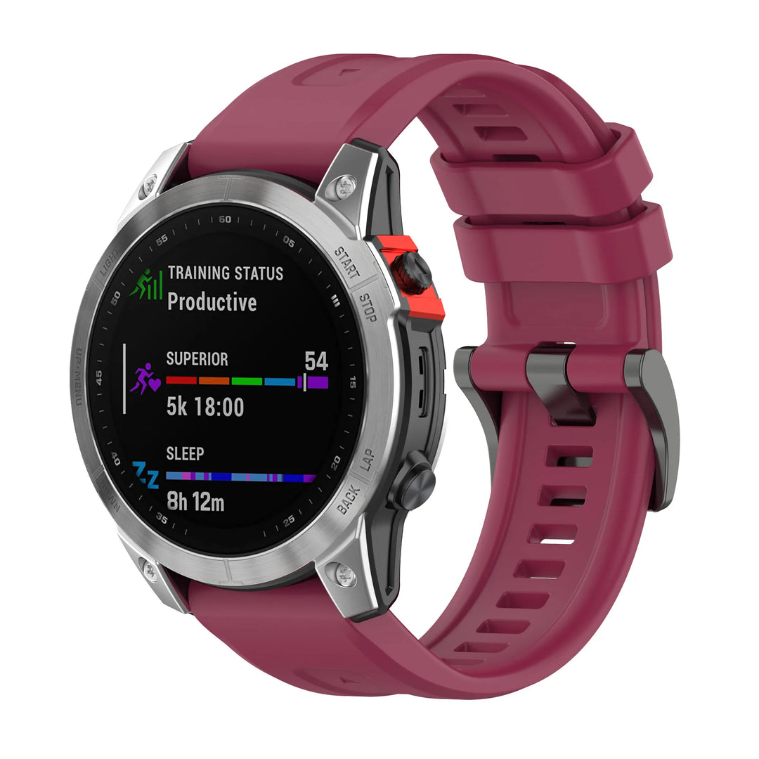 Silicone QuickFit Watch Strap 20/22/26mm for Garmin Fenix & Forerunner Series