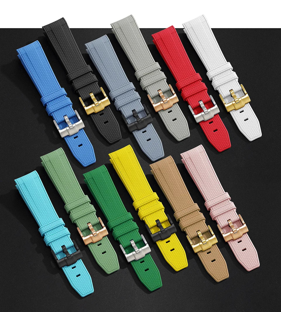 Silicone Rubber Strap 20mm for MoonSwatch & Omega X Swatch Speedmaster