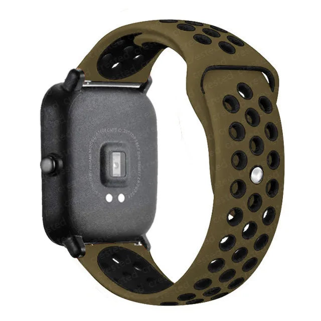 20mm/22mm Silicone band For Amazfit GTS 4/3/2/2e/2 4 Mini GTR 4/2/3 Pro/47mm/stratos 3 Watch Bracelet correa Amazfit bip 6 strap