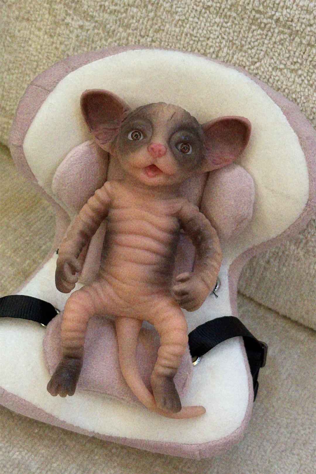 10–11 cm Mini Silicone Tiger Reborn Doll