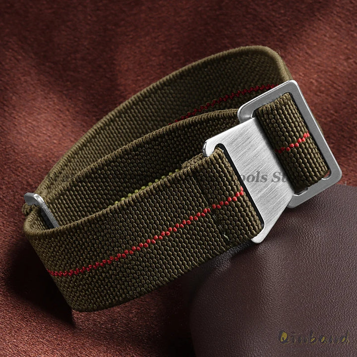 Elastic Nylon Watch Band for Seiko for Omega Sports Bracelets 18mm 20mm 22mm for Huawei Watch GT5/GT4/GT3 Parachute Watch Straps