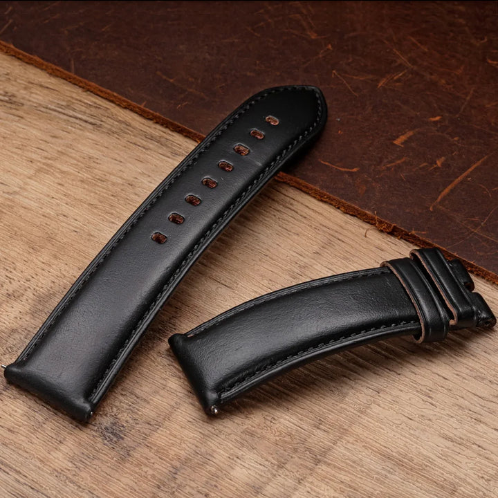 Hemsut Genuine Leather Watch Bands Quick Release Handmade HORWEEN Cowhide Leather Wrist Straps 18mm 19mm 20mm 21mm 22mm