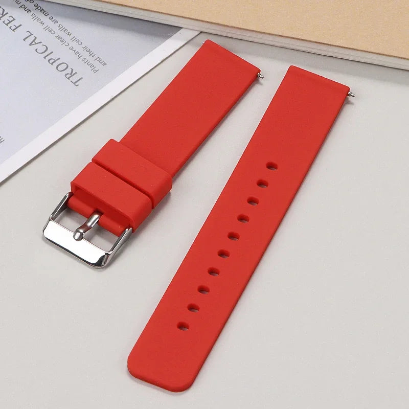 Soft Silicone Quick Release Watch Strap 10–24mm – Universal