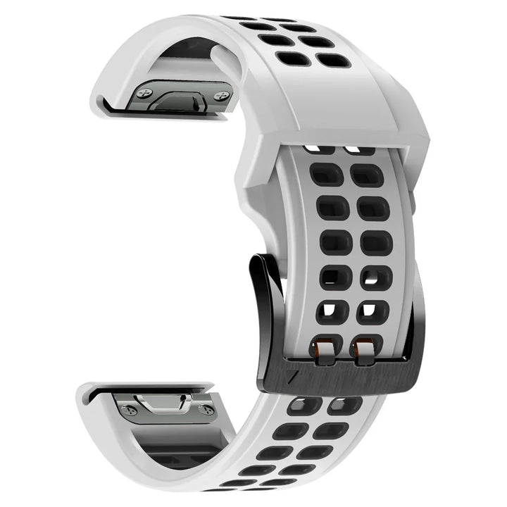 Quick-Release Silicone Strap for Garmin Fenix & Forerunner (22-26mm)