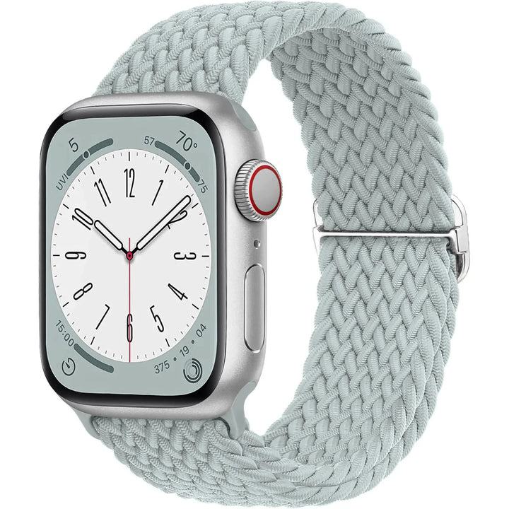 Strap for Apple Watch band 44mm 45mm 49mm 42mm 40 41 46mm Elastic Braided Solo bracelet correa Series 9 10 11 8 7 6 5 SE Ultra 3