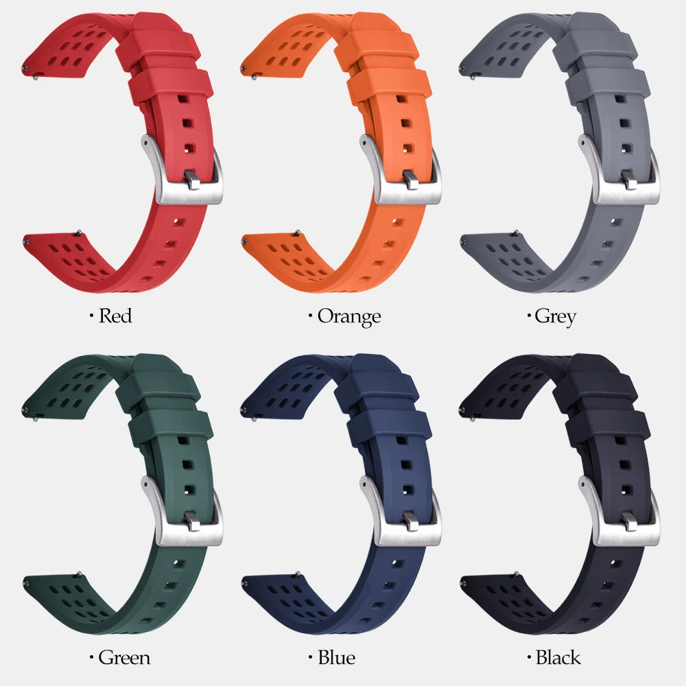 NATOBELT High Quality Porous Structure FKM Fluorine Rubber Watch Strap 20mm 22mm New Design Quick Release FKM Rubber Watchbands