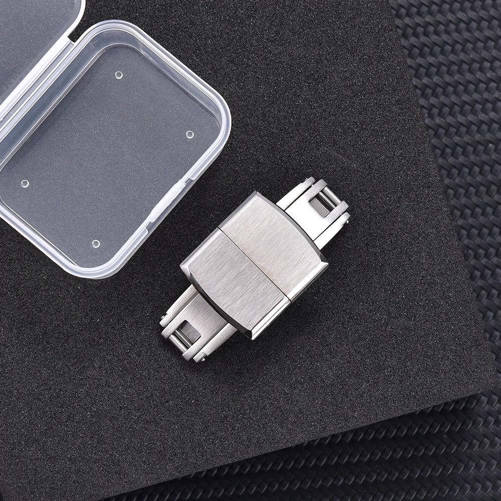 Stainless Steel Butterfly Buckle – 16/18mm, Double Pull Folding Clasp