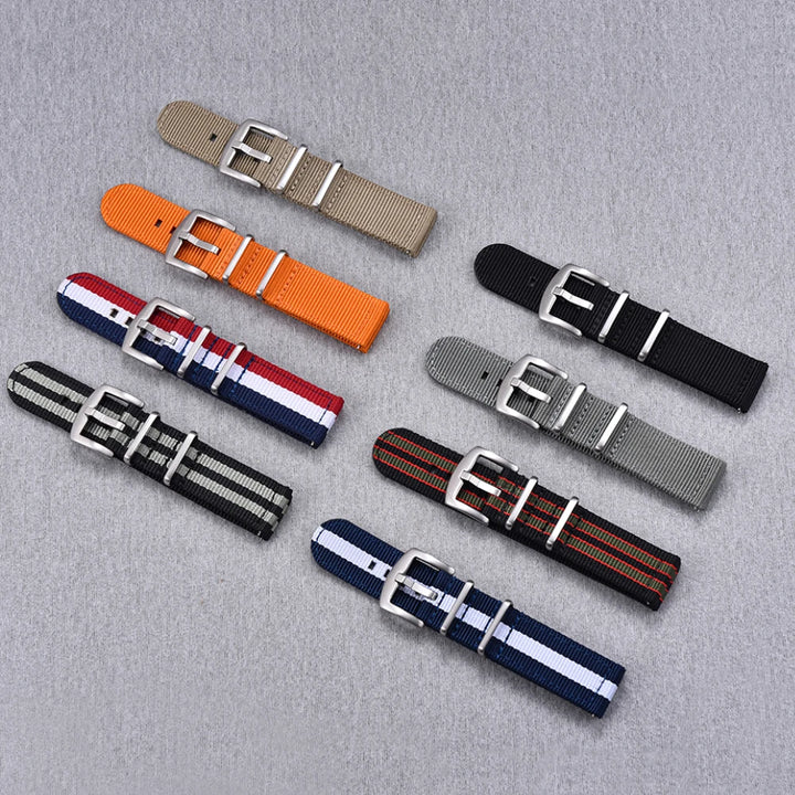 JUELONG Premium  Quick Release Sailcloth Nylon Strap 18mm 20mm 22mm Military Nylon Watchband For Watch Accessories Replacement