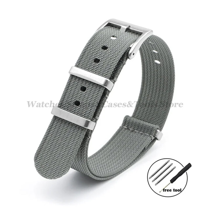 Universal Fabric Braid Watch Band 18mm 20mm 22mm Belt Men Nylon Bracelet for Omega for Huawei Watch GT4/GT3/2 Watch Accessories