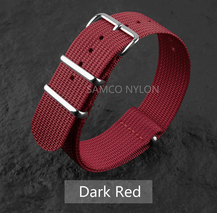 Ribbed Nylon Military Band 18–22mm