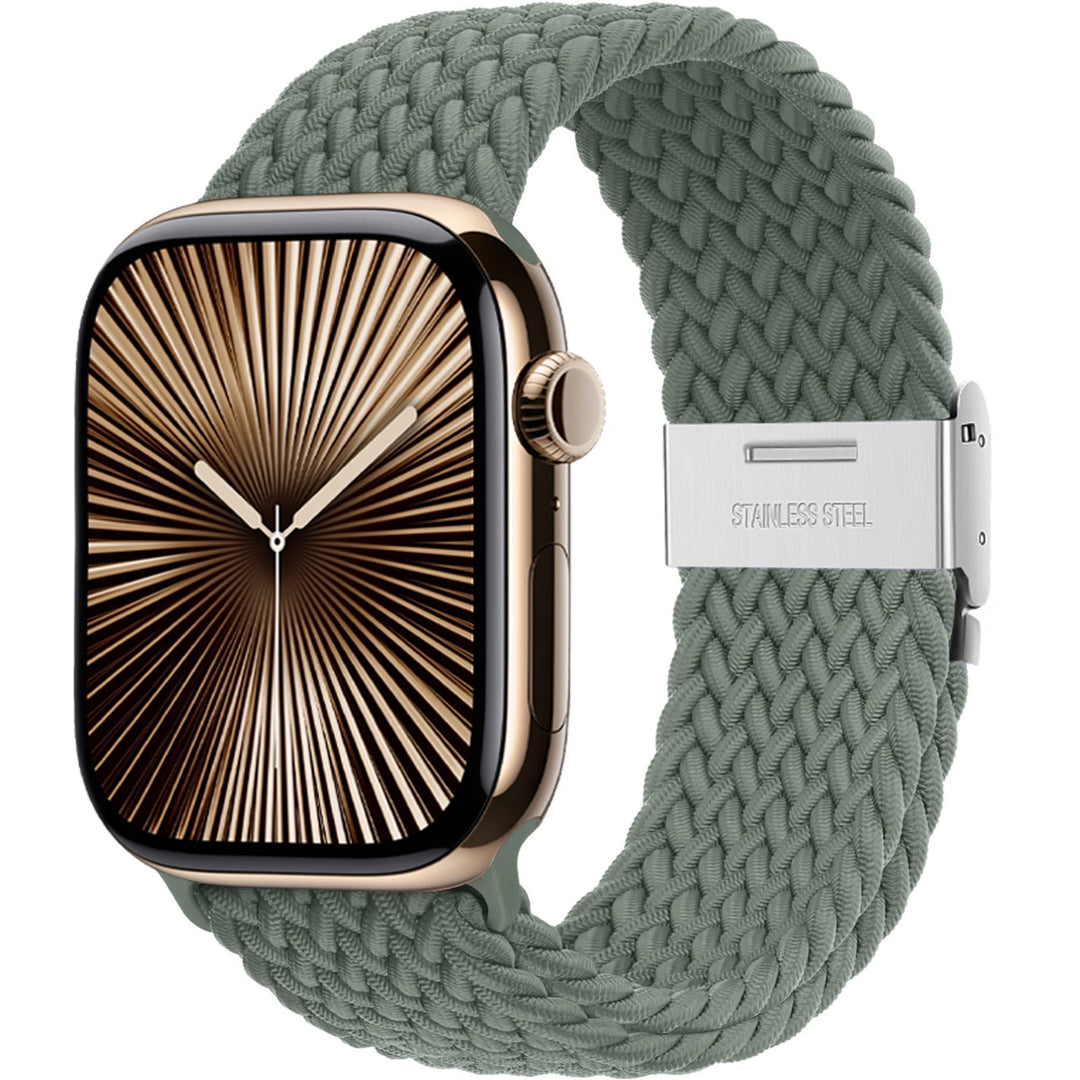 Strap For Apple watch band 46mm 45mm 44mm 49mm 40mm 41mm 42mm Braided loop correa bracelet iWatch series 10 8 9 7 5 se 6 4 Ultra