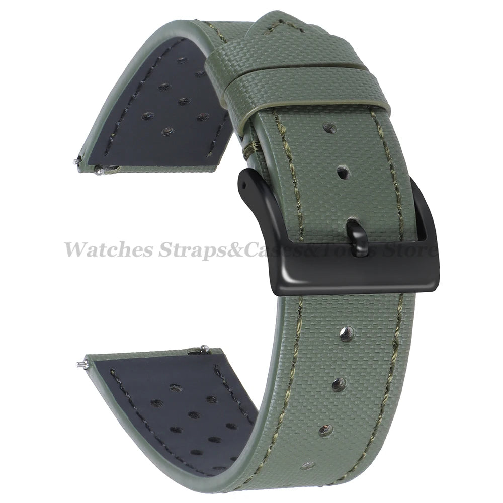 Sailcloth Nylon Watch Strap – 18-22mm