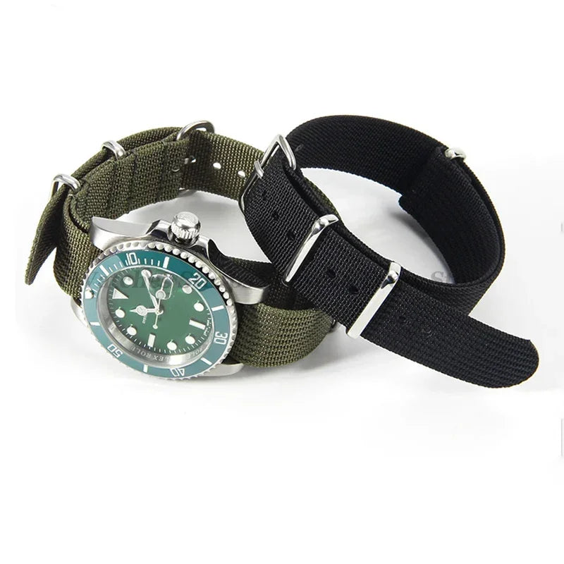 Premium Braid Nylon Watch Strap 18mm 20mm 22mm for Seiko for Huawei Watch Gt2/Gt3 Belt for Military Sport Universal Wristband