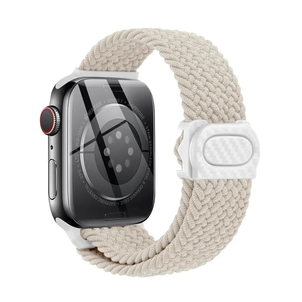 Strap For Apple watch band 44mm 42mm 40mm 45mm 46mm 41mm 49mm Braided Solo Correa Bracelet iWatch Series 9 8 10 7 6 5 4 se Ultra