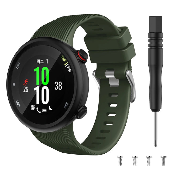 Silicone Replacement Strap for Garmin Forerunner 45/45S & Swim 2