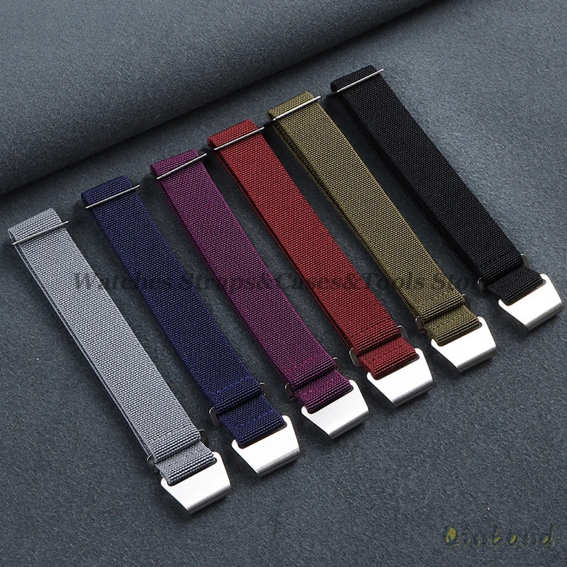 Elastic Nylon Watch Band for Seiko for Omega Sports Bracelets 18mm 20mm 22mm for Huawei Watch GT5/GT4/GT3 Parachute Watch Straps